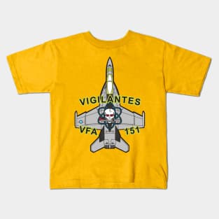 VFA-151 Vigilantes - F/A-18 Kids T-Shirt